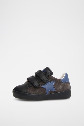 Sneakers in pelle - Nero e blu