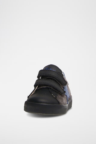 Sneakers in pelle - Nero e blu