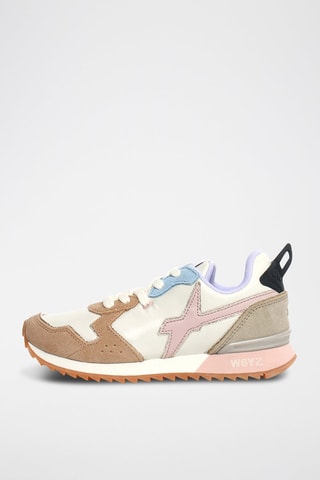 Sneakers in pelle scamosciata - Beige