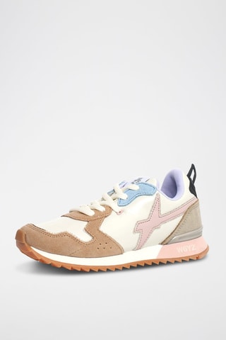 Sneakers in pelle scamosciata - Beige