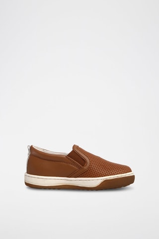 Slip-on in pelle - Marrone