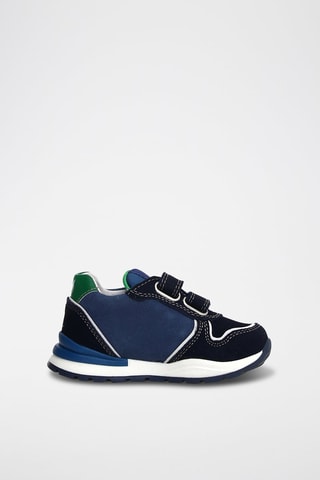 Sneakers in pelle - Navy e verde