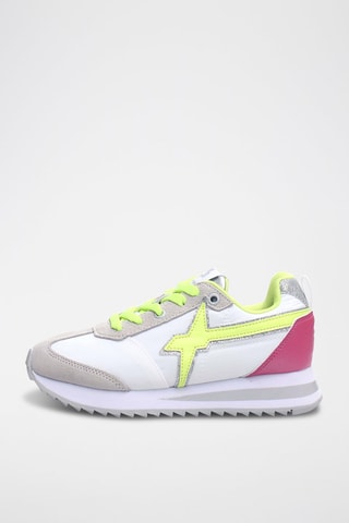 Sneakers - Bianco, giallo e rosa