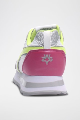 Sneakers - Bianco, giallo e rosa