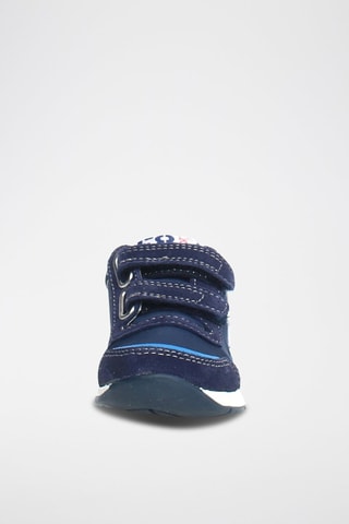 Sneakers in pelle New Ferdi - Bianco, blu e arancione