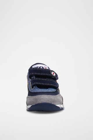 Sneakers in pelle scamosciata - Blu e verde