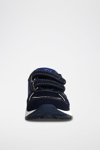 Sneakers in pelle - Navy e verde