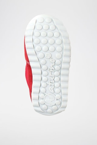 Sneakers in pelle Sammy - Bianco, beige e rosso