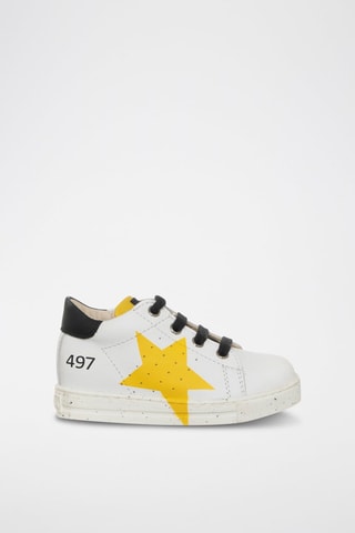 Sneakers in pelle - Bianco e nero