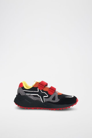 Sneakers in pelle scamosciata - Nero