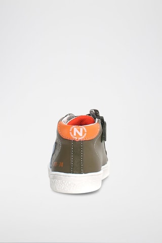 Sneakers alte in pelle Pinn - Blu, verde e arancione