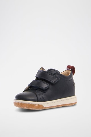 Sneakers alte in pelle Haley - Rosso, blu e argentato