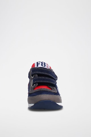 Sneakers in pelle New - Bianco, rosso, blu e grigio