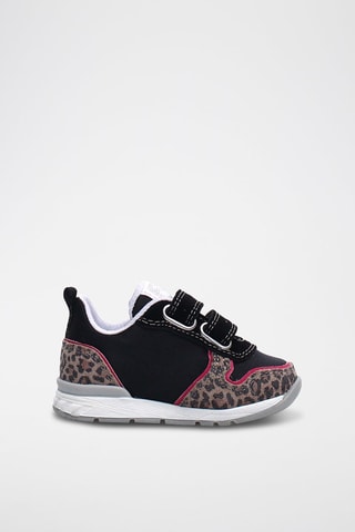 Sneakers in pelle scamosciata - Nero e viola