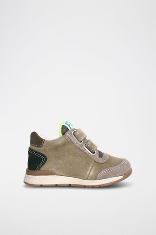 Sneakers in pelle New Ferdi - Beige e blu