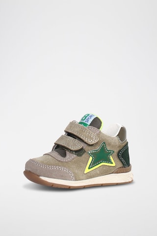 Sneakers in pelle New Ferdi - Beige e blu