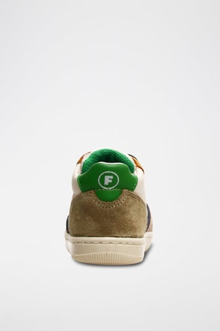 Sneakers in pelle - Beige e bianco