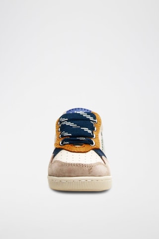 Sneakers in pelle - Beige e bianco