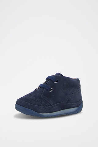 Sneakers alte in pelle - Blu