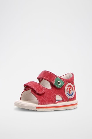 Sandali in pelle Nemo - Bianco, rosso e verde
