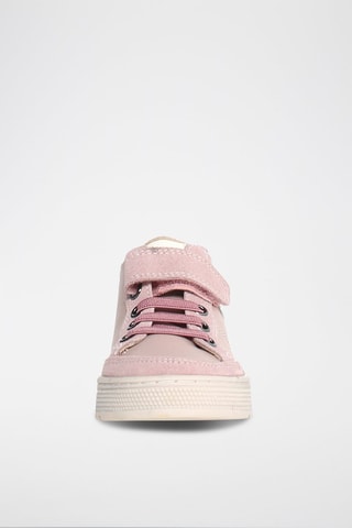 Sneakers alte in pelle Penshaw - Bianco e rosa