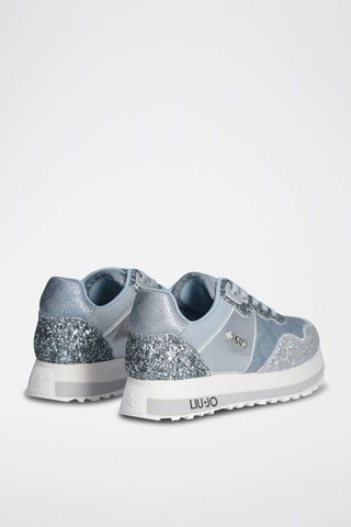 Sneakers - Bianco, blu e argentato