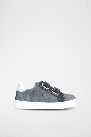 Sneakers Pinn - Bianco, nero e blu