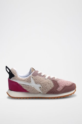 Sneakers in pelle scamosciata - Rosa