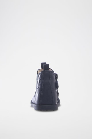 Stivaletti Beatles in pelle - Blu