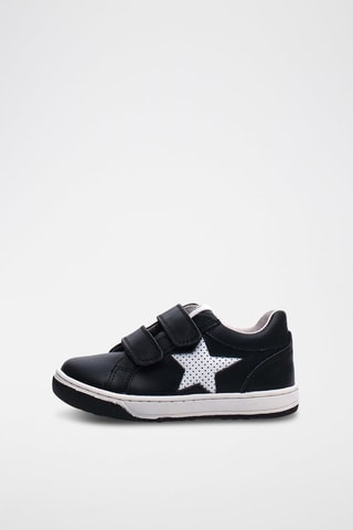 Sneakers in pelle - Nero e bianco