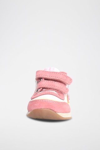 Sneakers in pelle New Ferdi - Bianco, blu, giallo e rosa