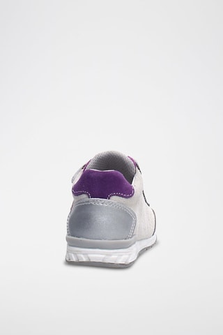 Sneakers in pelle - Viola e grigio