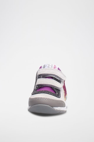 Sneakers in pelle - Viola e grigio