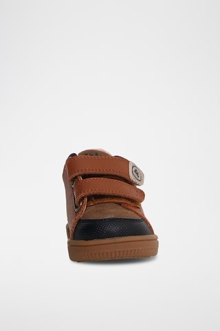 Sneakers in pelle - Marrone e nero