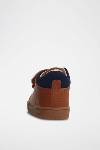 Sneakers in pelle - Marrone e nero