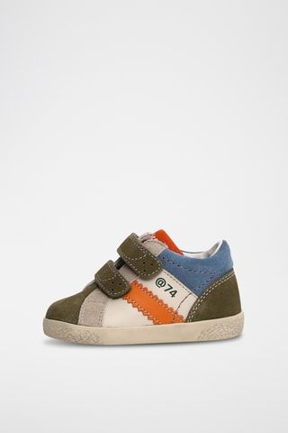 Sneakers in pelle - Bianco e verde