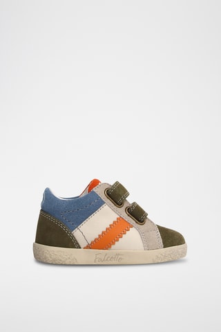 Sneakers in pelle - Bianco e verde