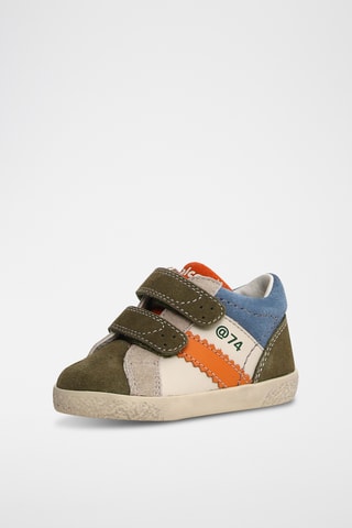Sneakers in pelle - Bianco e verde