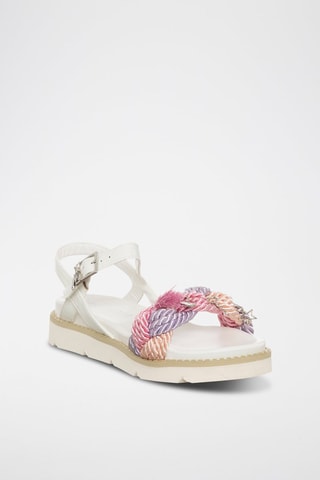 Sandali - Bianco, rosa e argentato