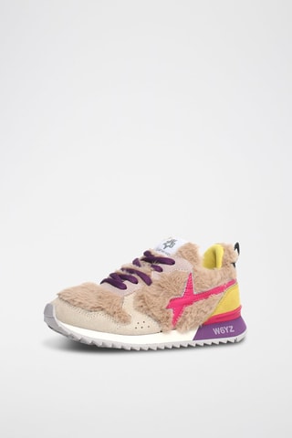 Sneakers - Beige, giallo e rosa