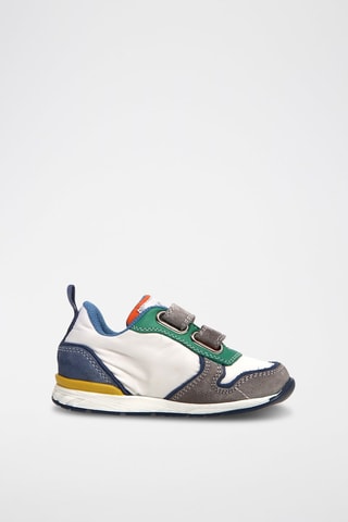 Sneakers in pelle - Bianco e grigio