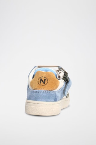 Sneakers in pelle Folre - Bianco, blu e verde