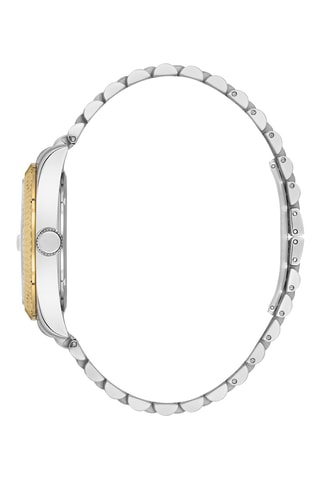 Reloj de cuarzo de acero - Plateado y dorado