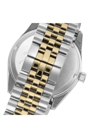 Reloj de cuarzo de acero - Plateado y dorado