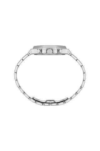 Reloj de cuarzo de acero - GMT - Plateado y verde