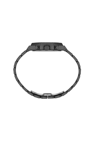 Reloj de cuarzo de acero - Negro