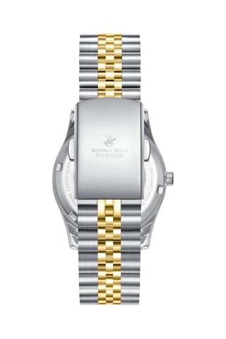 Reloj de cuarzo de acero - Plateado y dorado