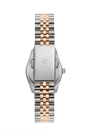 Reloj de cuarzo de acero - Plateado y rosa dorado