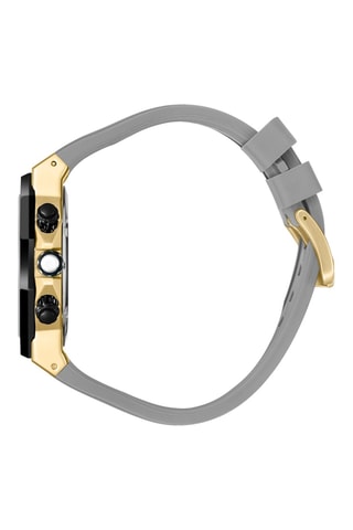 Reloj de cuarzo de silicona - GMT - Gris y negro