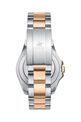 Reloj de cuarzo de acero - Plateado y rosa dorado